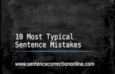 10 Most Typical Sentence Mistakes