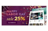 Happy Labor Day: 25% OFF ENTIRE PURCHASE