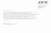 JPT (Covering Letter, CV, Qualifications, References)