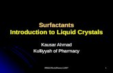 Introduction To Liquid Crystals