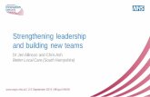 Strengthening leadership and building new teams, pop up uni, 1pm, 2 september 2015