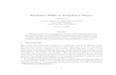 Stochastic PDEs in Turbulence Theory