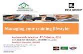 Managing your training lifestyle_Ayobamidele Kalejaiye_04102016.Faculty of Education , Unilag