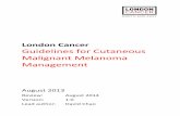 The London Cancer Guidelines for Cutaneous Malignant Melanoma ...