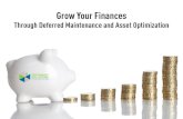 Grow Your Finances Through Deferred Maintenance and Asset Optimization