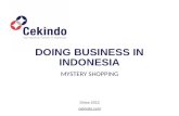 Doing Business in Indonesia: Mystery Shopping