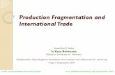 Production Fragmentation and International Trade