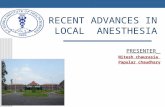 Recent advances in Local anesthesia