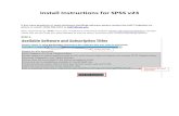 Install Instructions for SPSS v23 - UAB