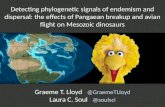 Detecting phylogenetic signals of endemism and dispersal: the effects of Pangaean breakup and avian flight on Mesozoic dinosaurs