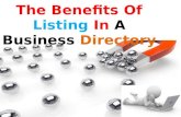 The benefits of listing in a business directory