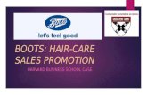 Boots hair care  sales promotions case study
