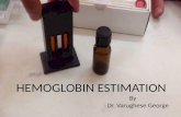 Hemoglobin estimation