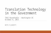 Translation for and in the government - Beth Flaherty (Consultant)