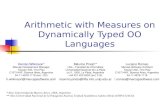 Arithmetic with measures on dynamically typed object oriented languages
