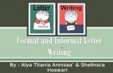 Formal and Informal Letter Writing