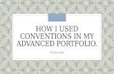 How i used conventions in my advanced portfolio new