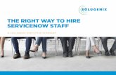 The Right Way to Hire ServiceNow Staff