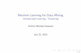 25 Machine Learning Unsupervised Learaning K-means K-centers