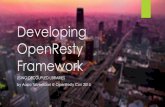 Developing OpenResty Framework