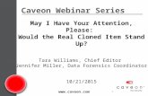 Caveon Webinar Series -  Will the Real Cloned Item Please Stand Up? final