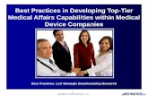 Best Practices in Developing Medical Affairs Capabilities within Medical Device Firms