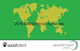2016 Global Recruiting Survey