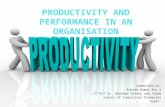 Productivity and performance in an organization