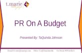 #IWrite 2k15 Presentation: PR On A Budget