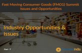 Fast Moving Consumer Goods (FMCG) Summit  Issues and Opportunities - Industry Opportunities & Issues - Part - 7