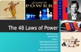 The 48 laws of power | Class Presentation | Group 1