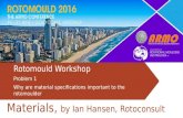 Rotational Moulding Conference Workshop - Question 1