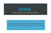ApartmentADDA - Indias #1 Apartment Management and Accounting Platform