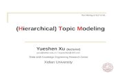 (Hierarchical) topic modeling