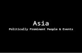 Asia-Prominent People and Events
