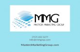 Masters Marketing Group Video Marketing PowerPoint