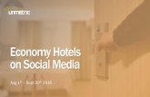 Social Media Report - Economy Hotels August - September 2016