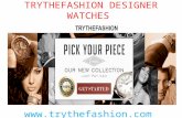 Trythefashion Designer Watches