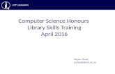 CS honours library training