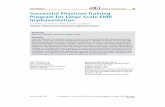 Successful Physician Training Program for Large Scale EHR Implementation