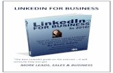LinkedIn Guide 2016 for new sales in 60 mins