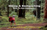 Hiking and Backpacking - How to Get Equipped