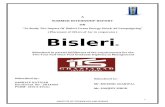 Summer Internship Report For BISLERI URZZA