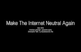 #33c3: Make the Internet Neutral Again Let's put the new EU Net Neutrality rules to work