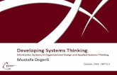 Mustafa Degerli - 2016 - Developing Systems Thinking