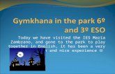 Gymkhana in the park 6º and 3º eso