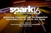 SPARK16 Presentation: Balancing Financial and Environmental Sustainability at Delta Air Lines