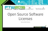 Open source software licenses