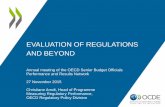 Evaluation of regulations and beyond -- Christiane Arndt, OECD Secretariat