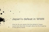 Sec 4N Hist (Elec) Chapter 7: Japans Defeat